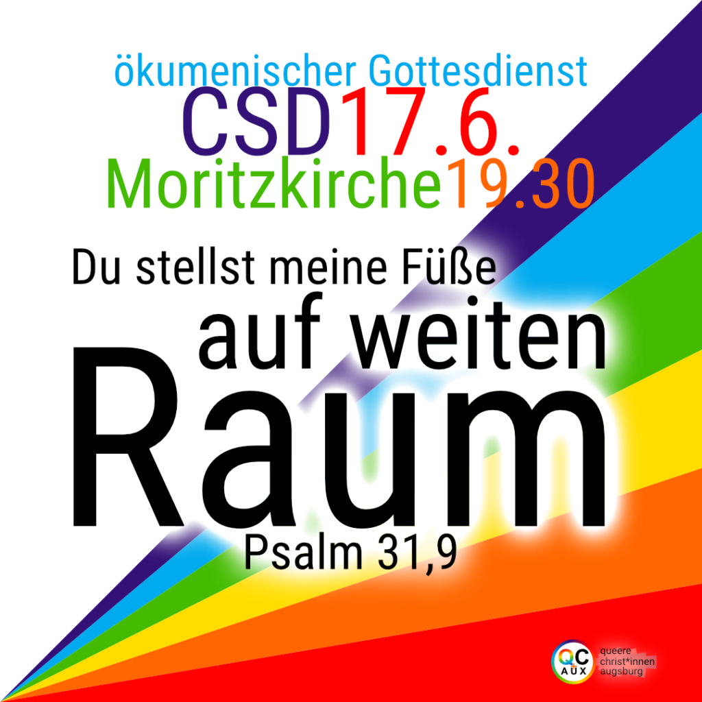 Post CSD Gottesdienst Augsburg